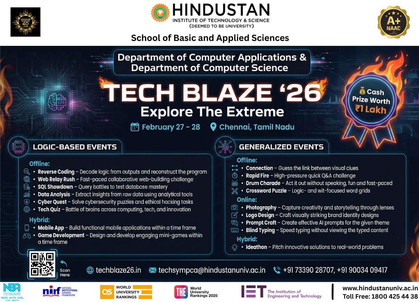 TechBlaze 2026 Technical Symposium Poster 